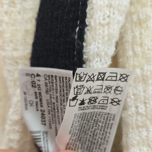 Mango Black and Cream Tweed Cardigan - Picture 3 of 3